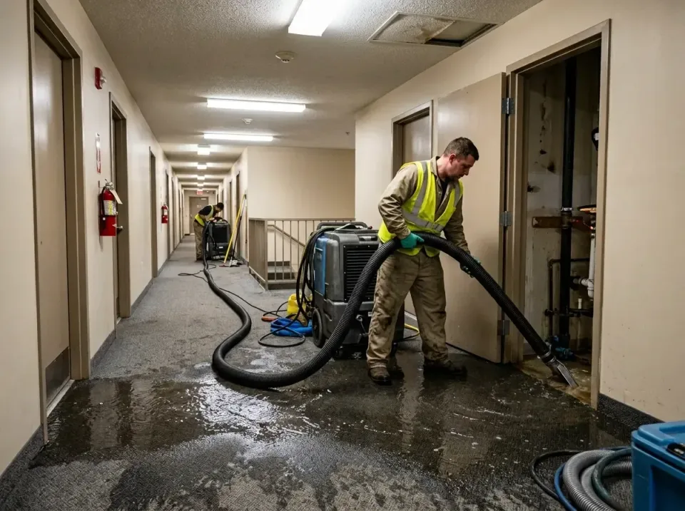 multi-unit-apartment-hallway-f-005 — frequently asked questions, Emergency Burst Pipe Water Extraction & Removal in Union, SC